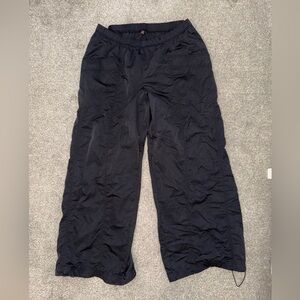 FP Movement by Free People Navy Black Wide-Leg Cargo Pants